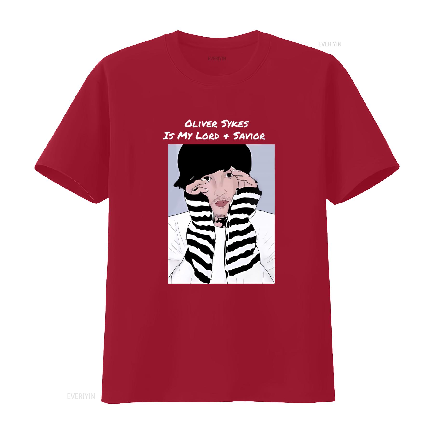 Oliver Sykes Is My Lord And Savior T Shirt For Fashion Streetwear vintage Washed streetwear Breathable Stylish designer clothes S