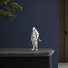 Japanese Samurai Statue, 3D Printed Warrior Figurine, Bushido Decor for Desk Shelf, Collectible Model for Home Office