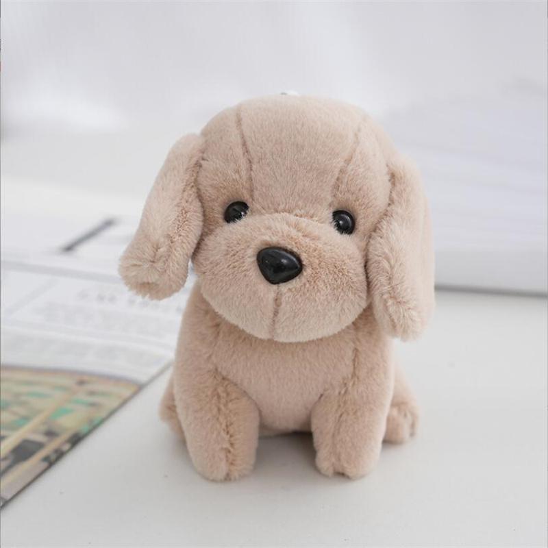 1 STÜCKE Cartoon Niedlichen Welpen Hund Plüschtiere Für Mädchen Geschenke Gefüllte Anhänger Kleine Mini Teddy Hund Puppe Ragdoll Tasche Ornament 12 CM