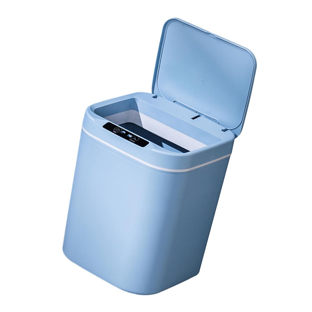 18L Touch Free Trash Cans Smart Knock Induction Trash Bin Automatic Garbage Can Infrared Motion Sensor with Lid for Car