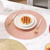 Reusable PVC Placemat Heat Resistant Dining Table Mat Wear-Resistant Stain-Proof Placemat for Home Kitchen Dining Table Protection