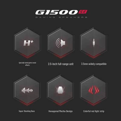 Edifier HECATE G1500 RGB Gaming Desktop Speaker CN Plug (adapter Included)