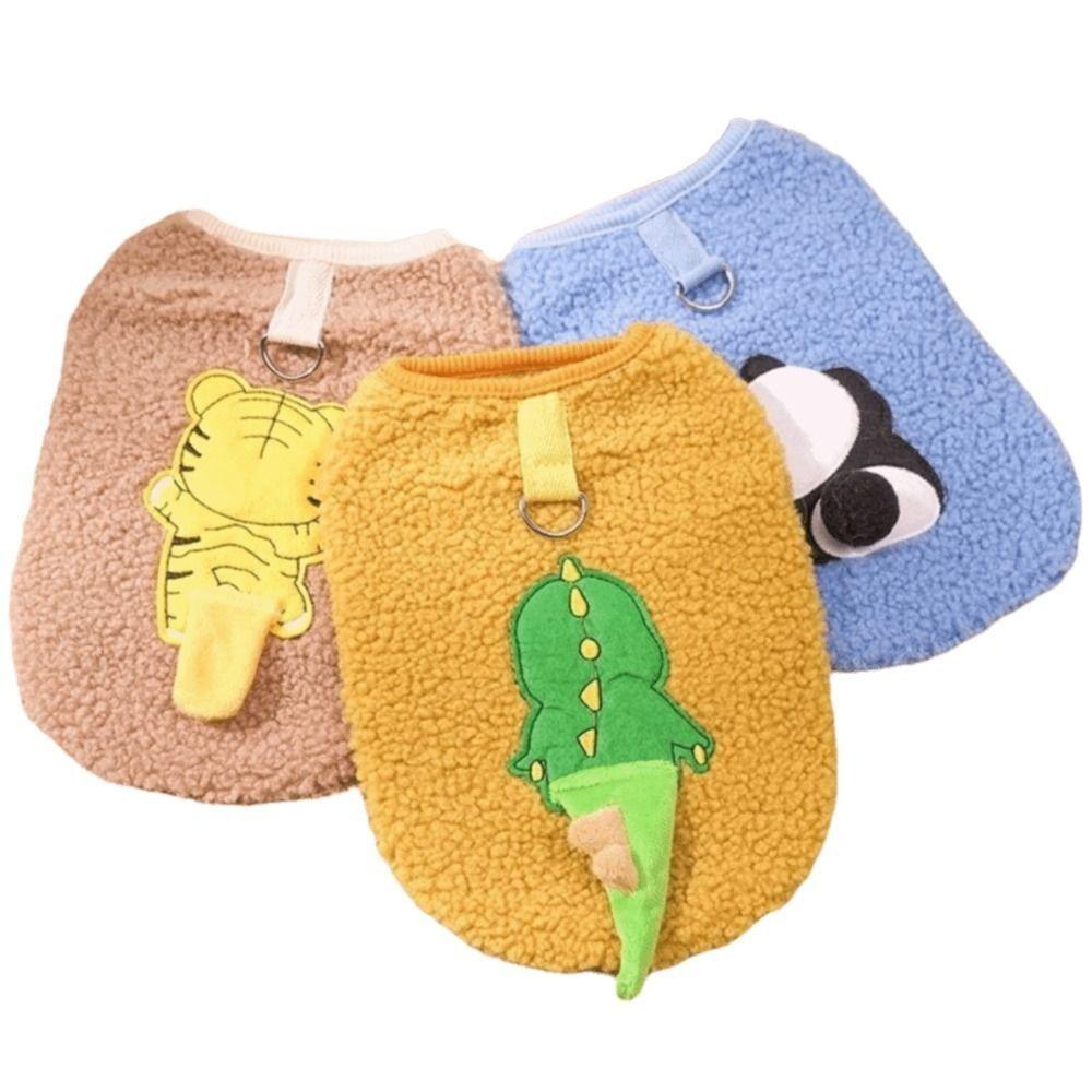 Pull Doux pour Chat Vêtements d'Animal de Compagnie en Peluche Veste Amusante pour Chien pour Chiot Chats