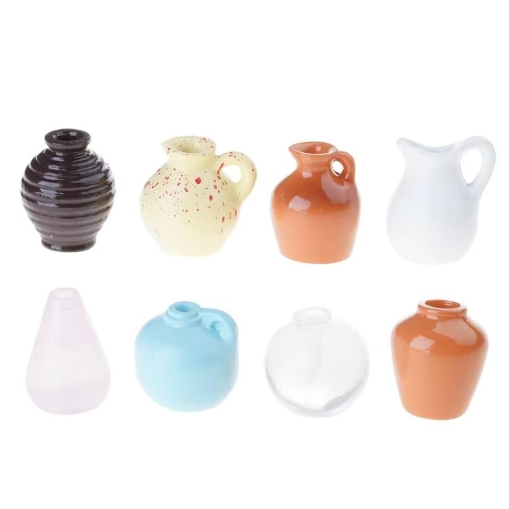 Simulation Mini Vase Kühlschrankmagnete Whiteboard Dekoration Heimdekor Keramikvase Kühlschrankaufkleber Langlebig Kreativ