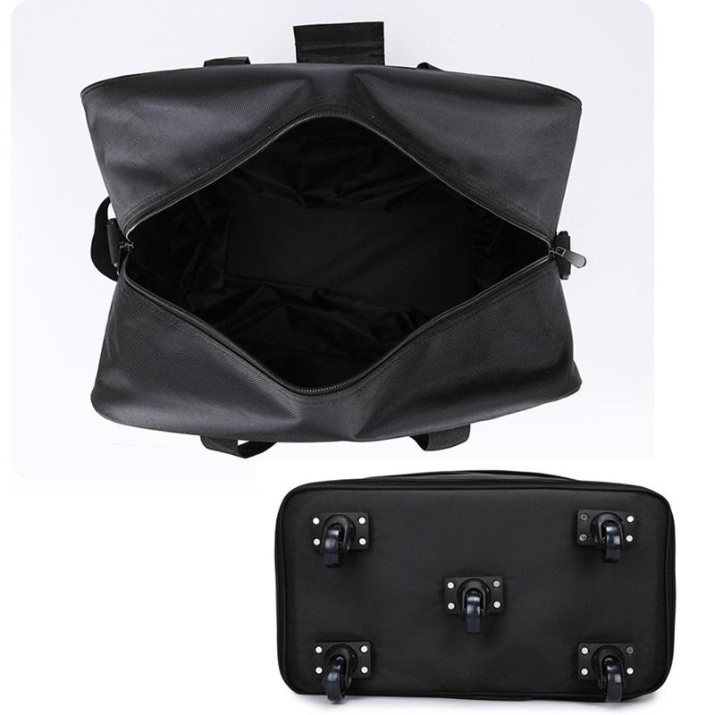 Wheeled Luggage Expandable Folding Duffel Bag Suitcase Foldable Rolling Travel Bag Without Telescopic Handle