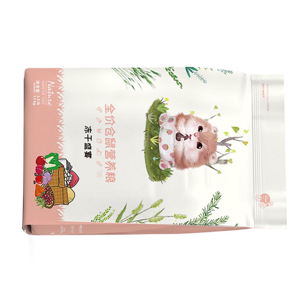 Hamster Food Balanced Nutrition Freeze Dried Hamster Feed for Hamster Hedgehog Syrian Hamster Fancy