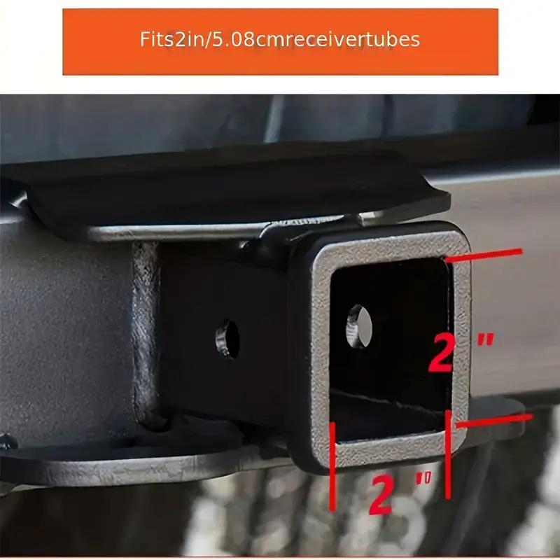 Trailer Hitch Cover Tube Plug Insert Plug Waterproof Tube Cap Protector Dustproof Trailer Hitch Cover Receiver Auto Square Plug