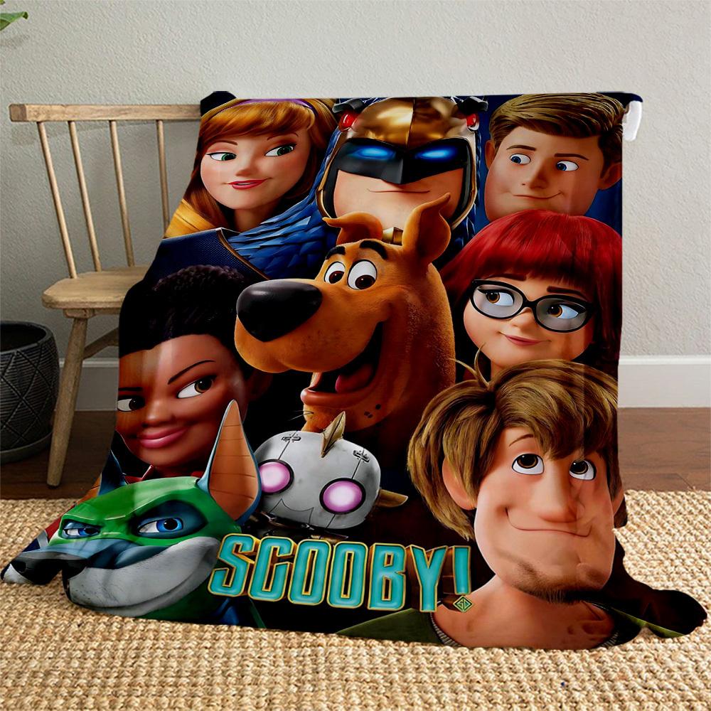 1pc Scooby-Doo MysteryOutdoor Flannel Blanket Soft Plush Decor for Picnics, camping,Bedroom, Playroom, or Lunch Breakn1240A