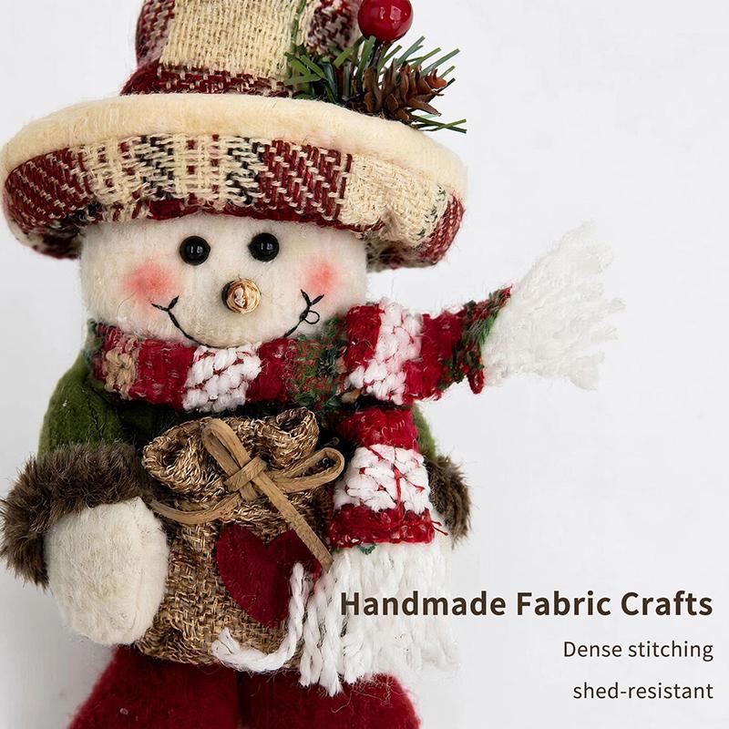 Handmade Christmas Plush Toy Pendant With Soft Texture And Festive Appearance For Home Holiday Decor Christmas Party Display