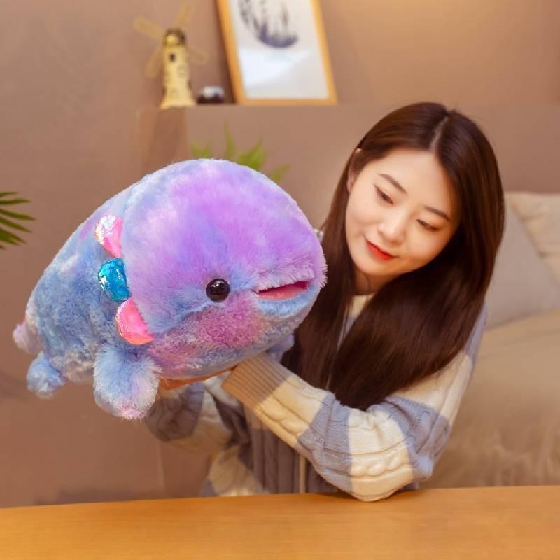 Adorable Axolotl Plush Toy Stuffed Animal Cute Dinosaur Pillow Ideal Birthday Gift