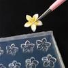 Handmade Frangipani Silicone Nail Art Mold High Transparent Manicure Design Template