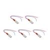 5Pcs PTC Heating Element Aluminum Shell Ceramic Thermostat Heater Plate 220V 200 celsius  Red Blue Cable