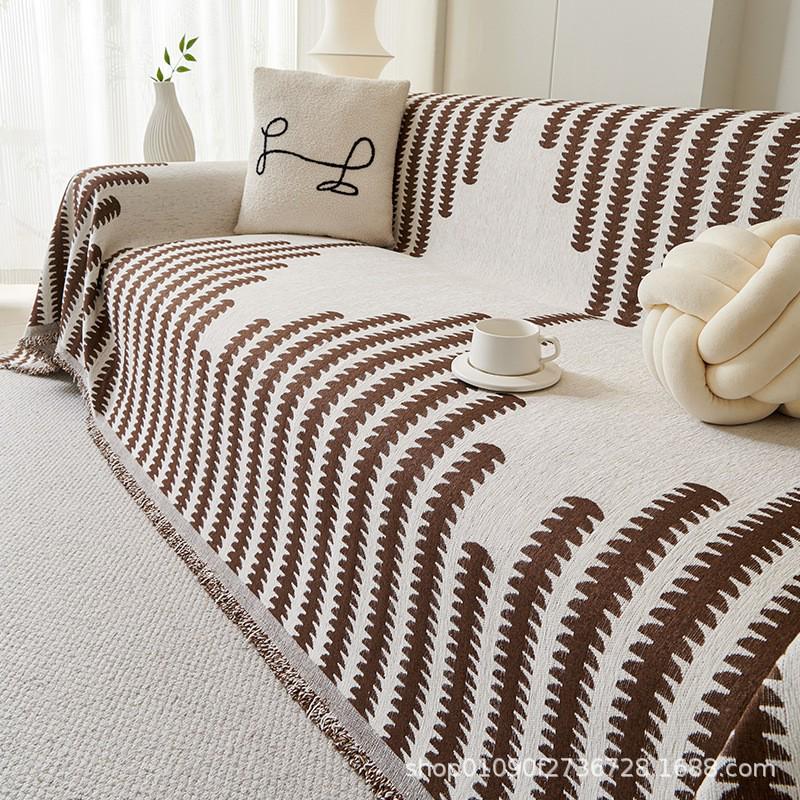 European Chenille Sofa Cover: All-Season Universal Slipcover