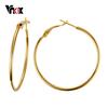 Vnox Women Oversized Multi Size Earrings Big Round Large Hoop Female Earring Jewelry Daily Party Jewelry