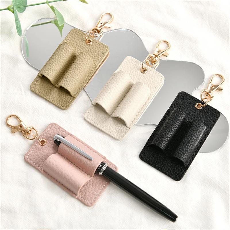 1pc Pen Clip Portable Keychain Mini Pen Holder Office Pen Organizer Portable Signing Pen Neck Strap Pen Holder Pen Clip Keychain