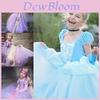 Enchanting Cinderella Aurora Princess Costume For Kids With Exquisite Workmanship