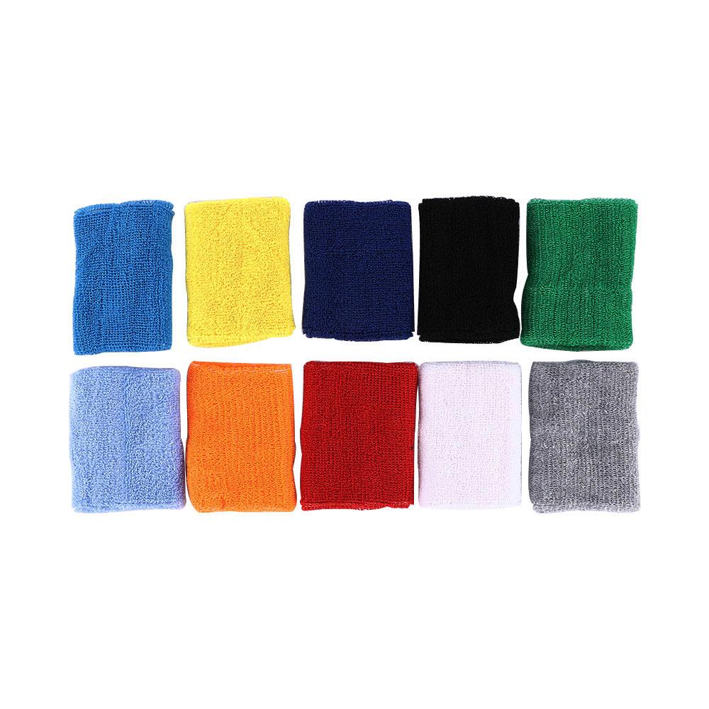 Fitness Badminton Squash Cotton Cloth Tennis Gym Sport Wristband Sweatbands Wrist Guard Hand Strap