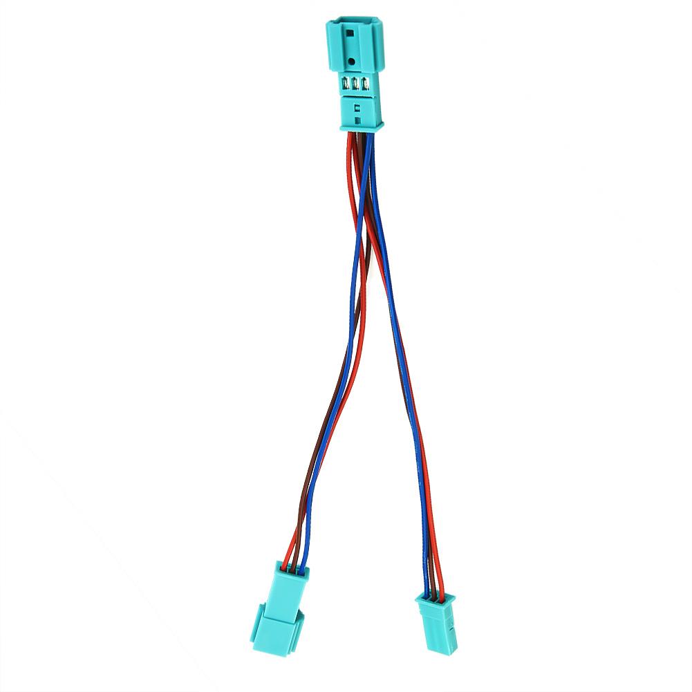 Car Adapter LED Y Cable Cupholder Auto AC/Radio Blue For BMW F30 F31 F80 M3 19cm 7.5 Inch 3 Pin Ambient Light