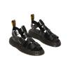 Dr. Martens Leather Hollow Out Roman Sandals Unisex Black 30766001
