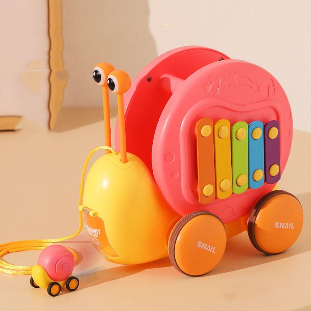 Cartoon Pet Pull String Snail Car Toy Baby Walker Pull-Along Snail Toy  For Children