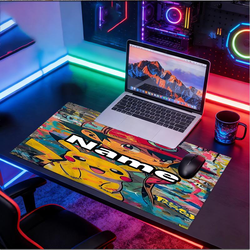 Custom Name Personalized card game Pattern Mousepad, Laptop PC Desk Mat, Decorative Desk Mat for Home Keyboard Pad Gift