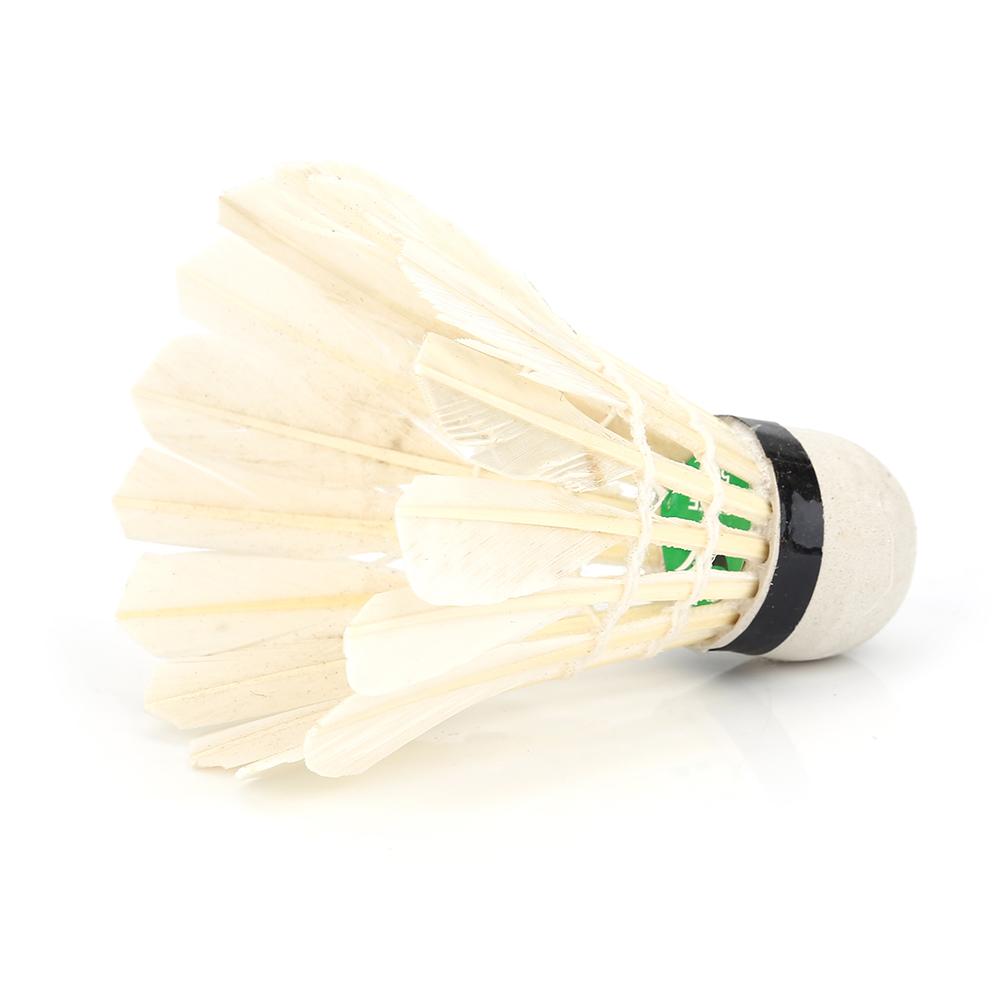 12Pcs/Lot White Fther Badminton s, Good Toughness and Durability, Stable Performance, Portable and Lightweight, for Practice and Casual Pl