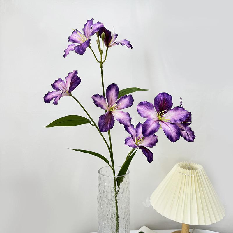 Flowers Wedding Lily Party Silk Flower Display Bright Colors Home Studio Use