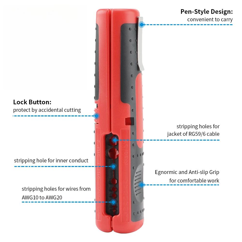 Multifunctional Cable Wire Stripper Cutter Pliers Hand Tool Anti Skid Handle Portable Hardware for DIY Repair and Installation