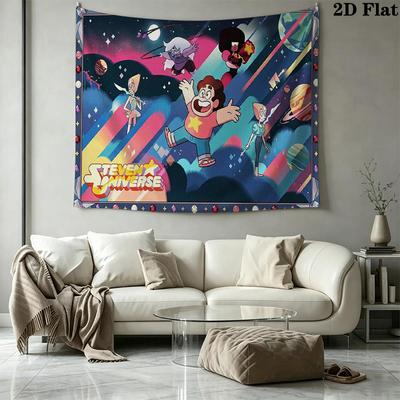 Steven Universo Wall Tapestry Aesthetic Wall Hanging Printed Fabric Blanket Decorative Tapestries for Bedroom Living Room Home Decor