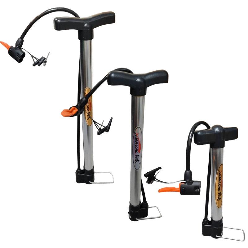 1pcs Home Convenient Bicycle Pump Bike Floor Pump with Gauge Inflator Portable Tire Pumps for Ball Bike Pumps Bike Accessories