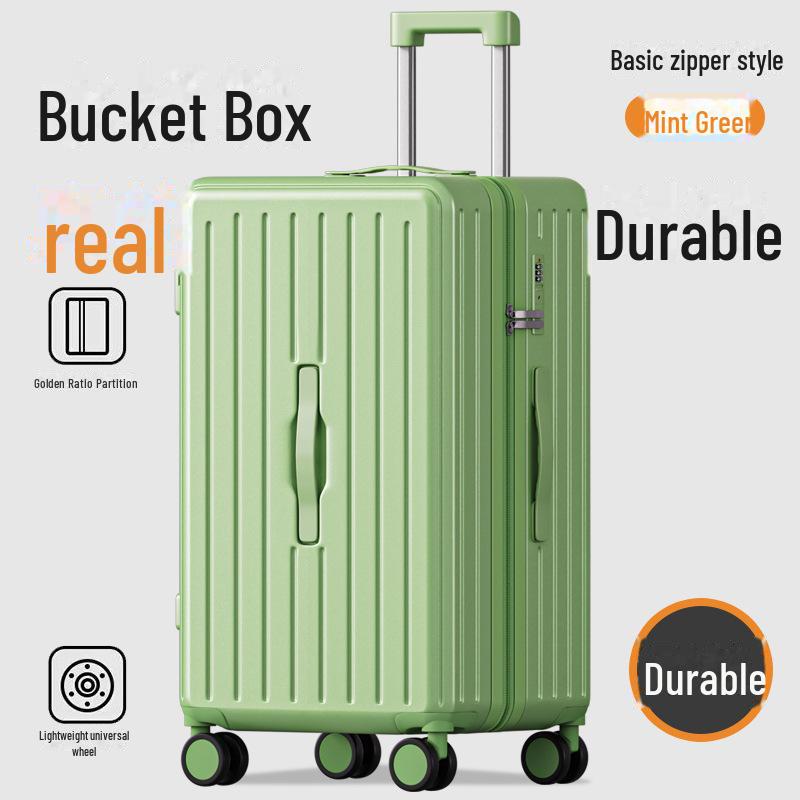 "Mala de viagem durável de 24 polegadas com porta-copos e trava resistente para homens e mulheres"