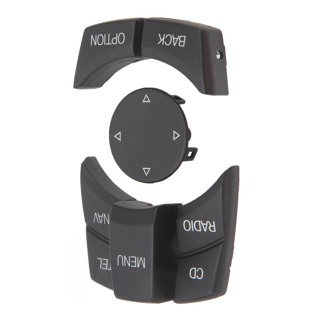 Center Console Multimedia Control Button Knob Kit Anti Scratch Stylish Multimedia Button Cover Trim Replacement for 1 3