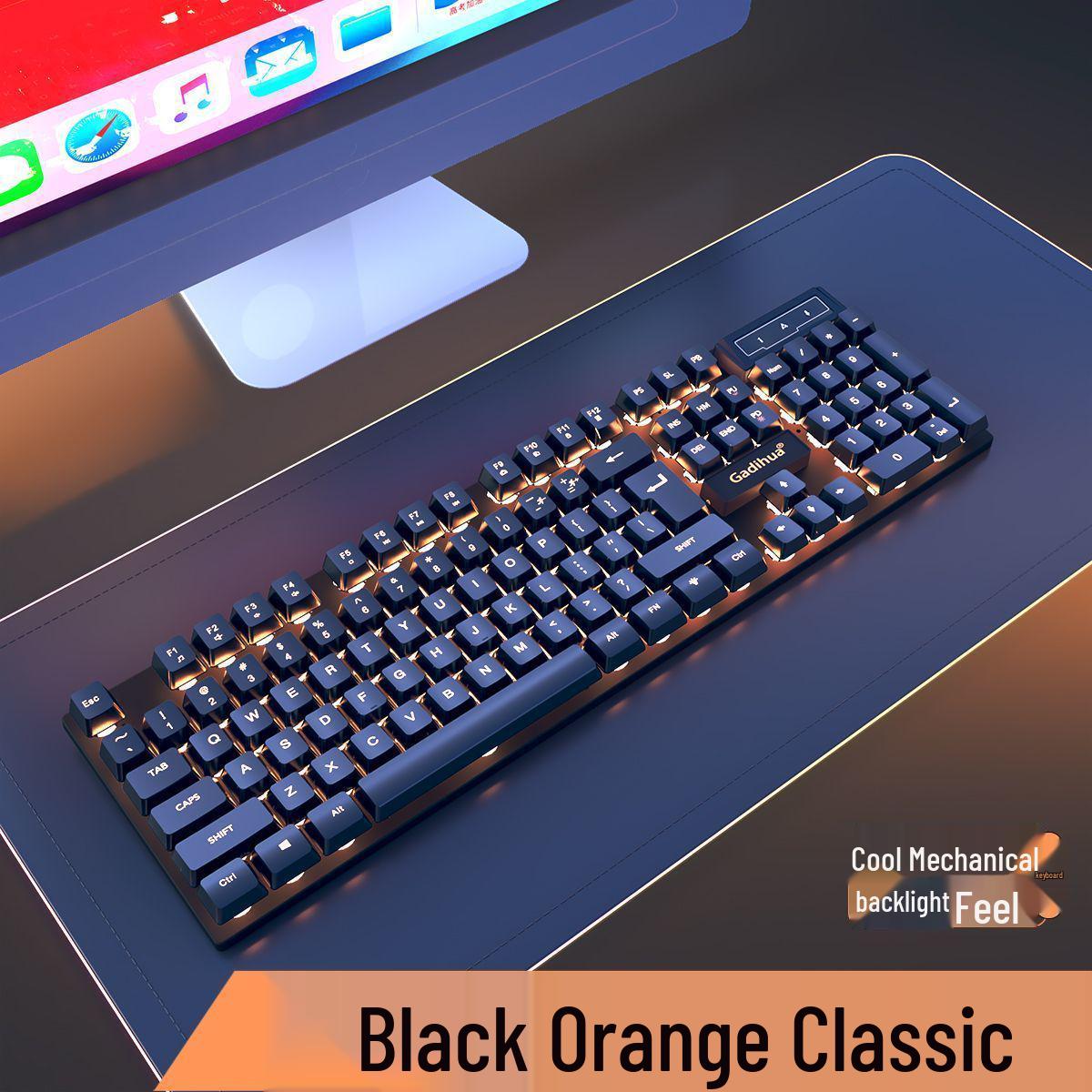 

Механическая проводная игровая клавиатура, мышь и гарнитура для ПК/ноутбука Keyboard Only