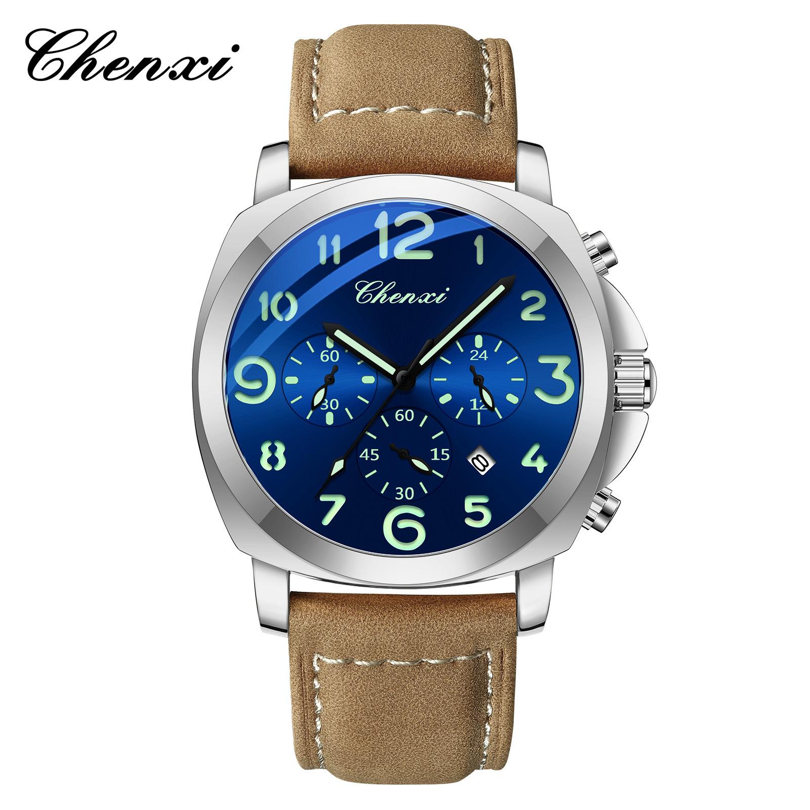 

Chenxi Watch Multi-Functional Men S Watch Fat Sea Large Dial Fashion Men S Watch Luminous Waterproof