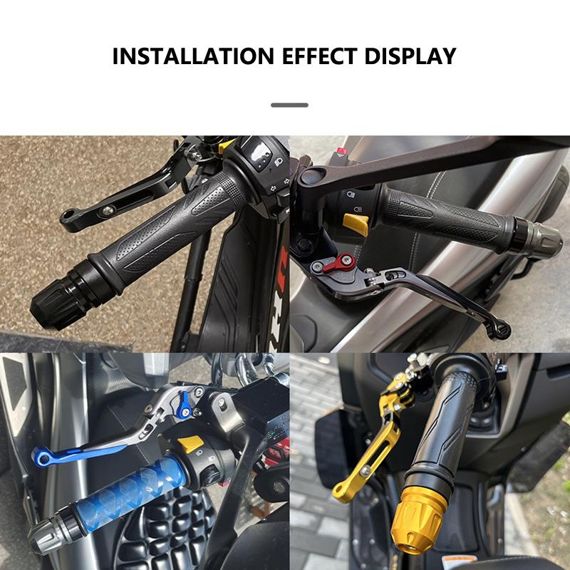 6 Farben Motorrad Lenkerenden Stecker Griffe Lenkerendkappen Schieber Motorrad für Honda Yamaha KTM Dirt Bike Zubehör