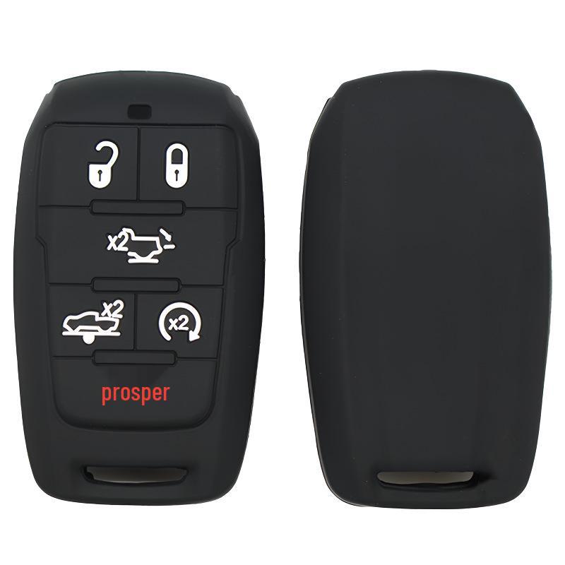Silicone Key Case for 6-Button Dodge Caliber RM1500 2019-2020 Ram Chrysler