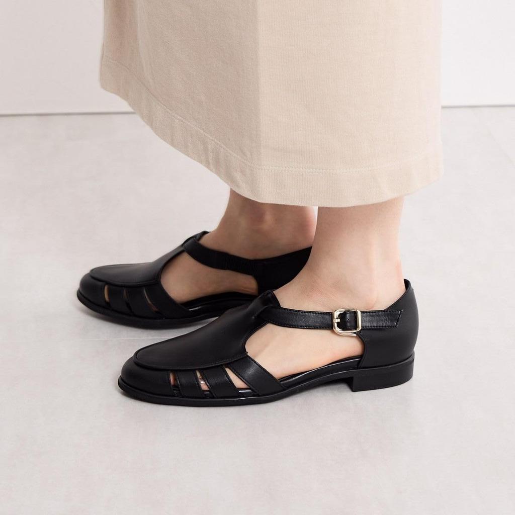 HIMIKO/Himiko/T-Strap Gurkha Shoes/651502 Black 240