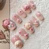 2024 Wearable Cute Pig Art Whitening Long-Lasting Removable Short Nail Patches