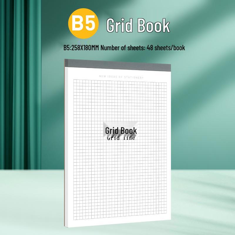2025 Student Tear-Off Pad: B5 Blank Notebook & A4 Horizontal Line Memo Pad