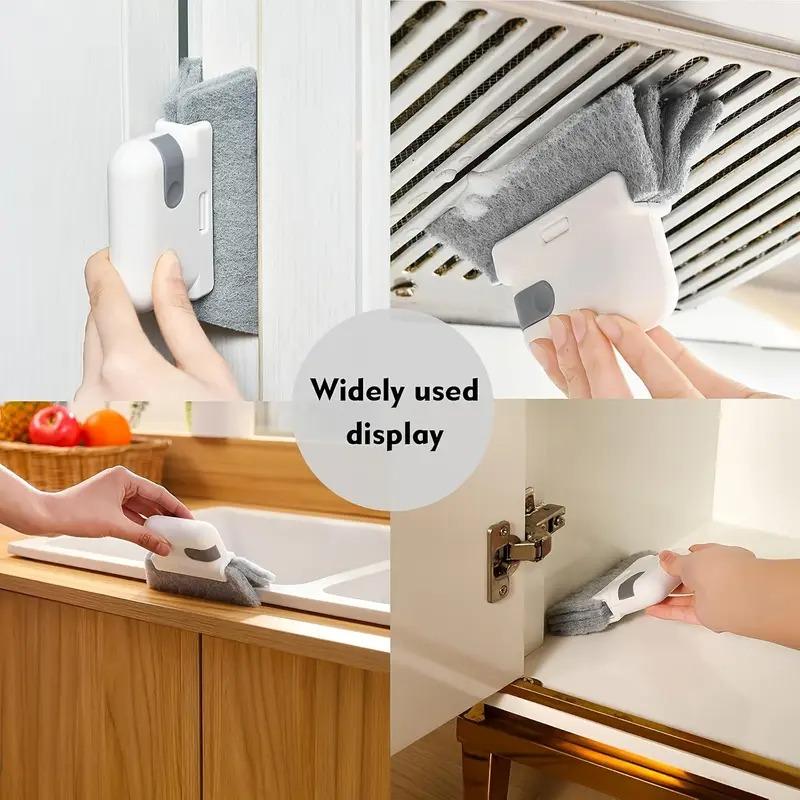 3pcs Versatile Handheld Cleaning Brush Suitable for Windows And Kitchens - Features Easy-to-Use Grooves And Crevice Tools, A Reu