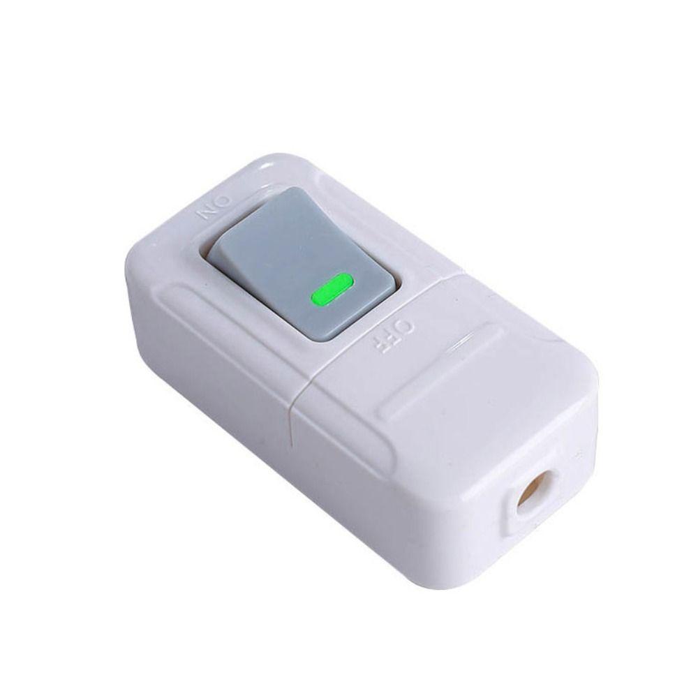 Square Push Button Switch Plastic Small Rocker Button Inline on/Off Light Switch  Home