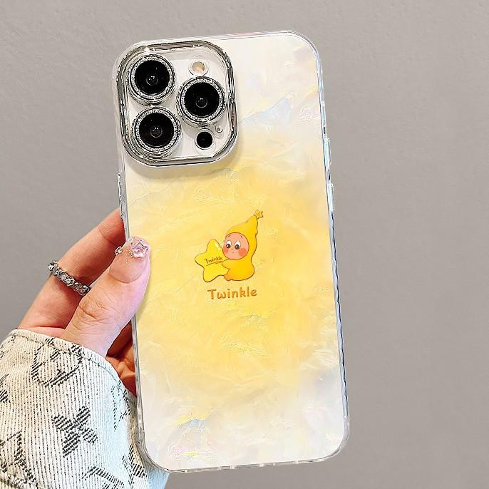 Cute Stars Apply To 17promax Mobile Phone Case Iphone16 Cartoon 15 All-inclusive Lens Film 14 High Value 13