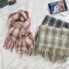 New Gentle Color Dot Plaid Imitation Cashmere Scarf Women's Autumn and Winter Warm Versatile Student Couple Scarf