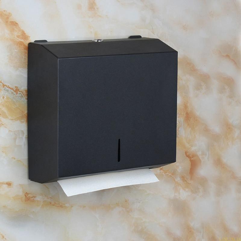 Distribuitor de prosoape de hârtie montat pe perete Oțel inoxidabil cu finisaj periat Capacitate mare Baie Prosop de mână Bucătărie Cutie suport pentru șervețele