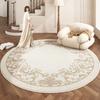 European Style Rugs for Bedroom Home Fluffy Soft Floor Mat Thicken Plush Living Room Decoration Round Carpet Washable Lounge Rug