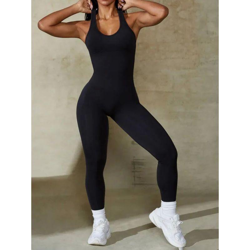 Sleeveless Tight Fitting Jumpsuit for Women