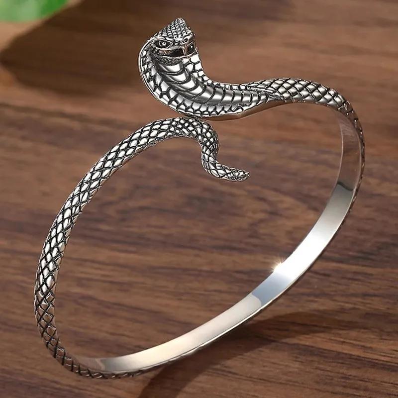 New Spirit Snake Bracelet Men's Trendy Retro Light Luxury High-level Birth Zodiac Snake Bracelet