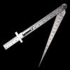 Feeler Gauge Stainless Steel Gap Gauge Depth Ruler Taper Welding Gauge Tapered Ruler Measuring Tool