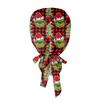 Festive Christmas Scrub Cap with Adjustable Ties Holiday Plaid Design for Medical Professionals, Unisex Fit
