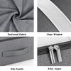 1PC large bed bottom storage bag Clothing organizer zipper folding organizer Bedroom shelf wardrobe gray